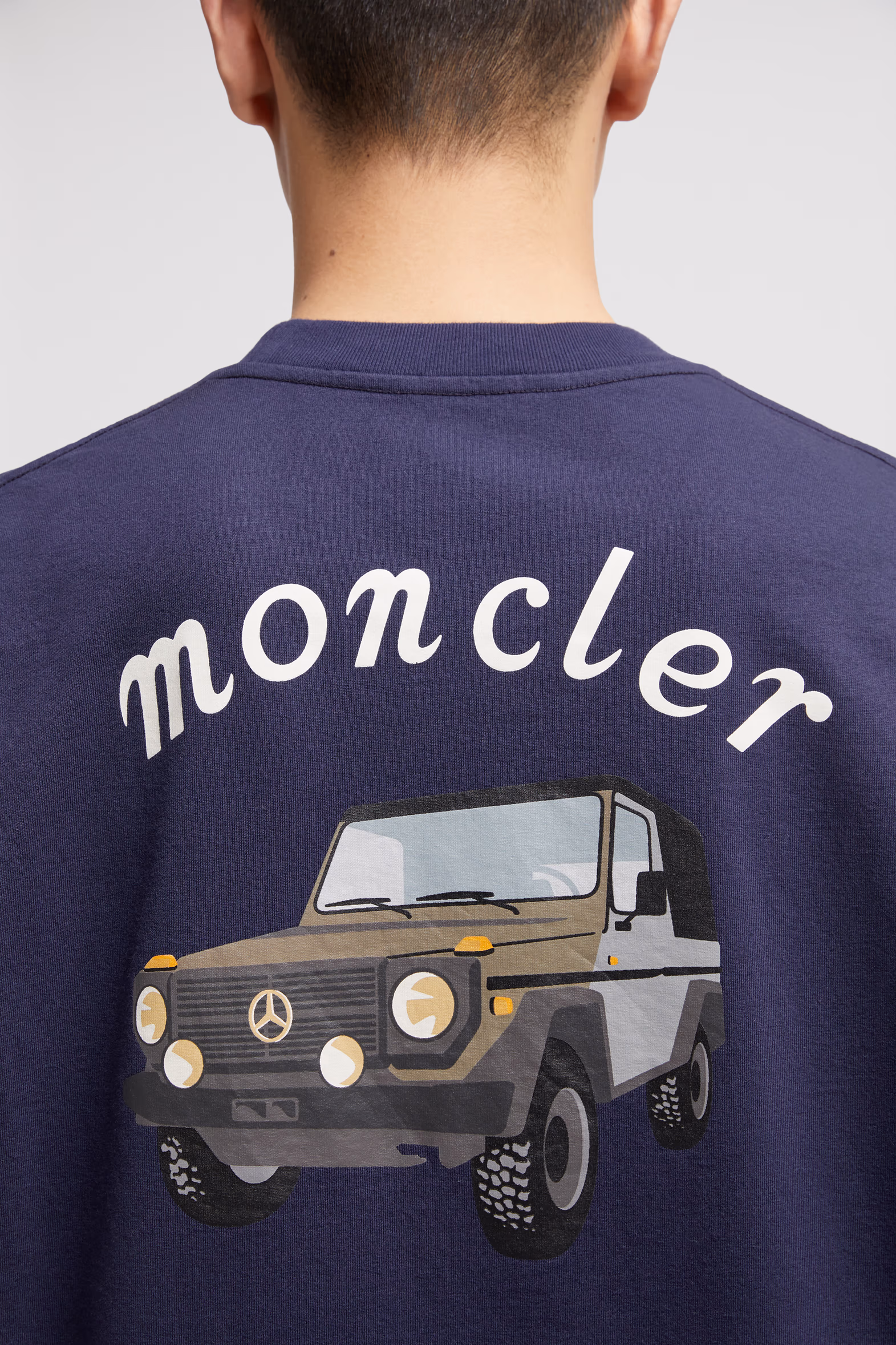 Moncler x Mercedes-Benz by NIGO Cotton T-Shirt Men Navy Blue Moncler 6
